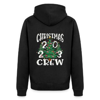 Équipe de Noël - Weihnachten - Veste à capuche bio Premium Unisexe - noir - Dos - Nico (187cm)