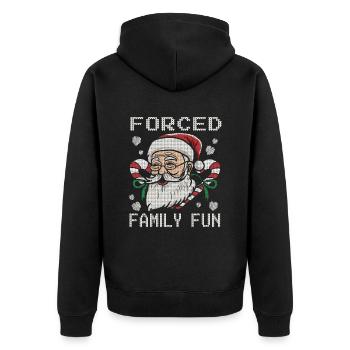 Joyeux Noël 2023 - Veste à capuche bio Premium Unisexe - noir - Dos - Nico (187cm)