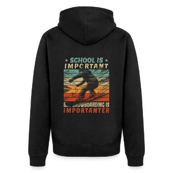 Lunettes de ski Scolaire Enfants Freestyle Snowboard - Veste à capuche bio Premium Unisexe - noir - Dos - Nico (187cm)