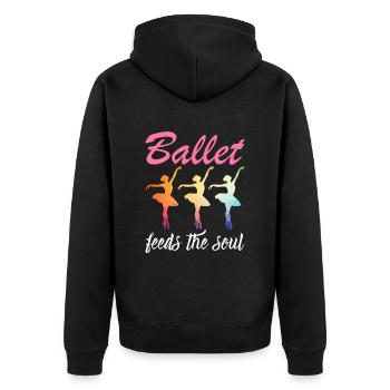 Le ballet nourrit l’âme Toll Ballet Soul Spirit - Veste à capuche bio Premium Unisexe - noir - Dos - Nico (187cm)