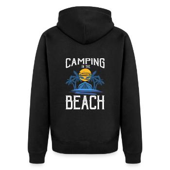 Camping Montagnes Nature Étoile filante - Veste à capuche bio Premium Unisexe - noir - Dos - Nico (187cm)