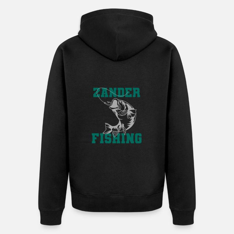 Zander Angler - Veste à capuche bio Premium Unisexe - noir