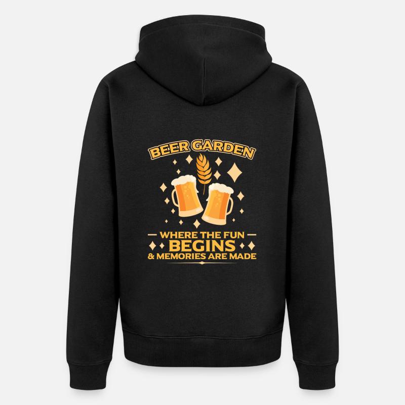 Biergarten - Veste à capuche bio Premium Unisexe - noir