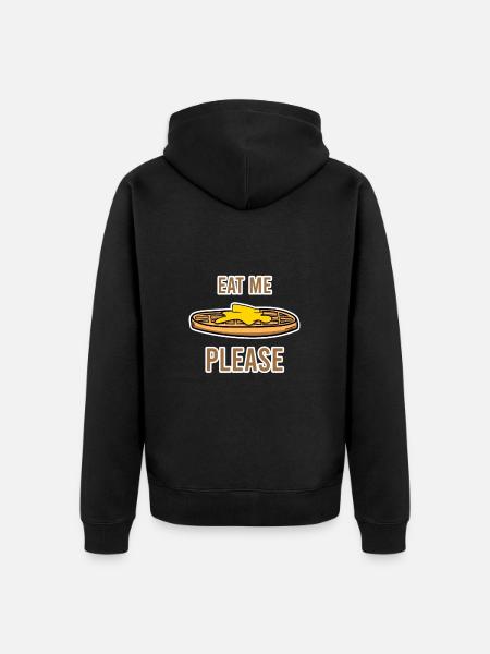 Waffle Candy - Unisex Premium Organic Zip Hoodie - black