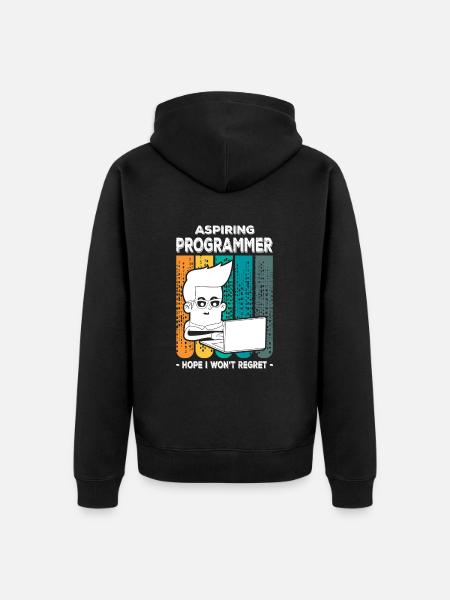 Programmeur - Veste à capuche bio Premium Unisexe - noir
