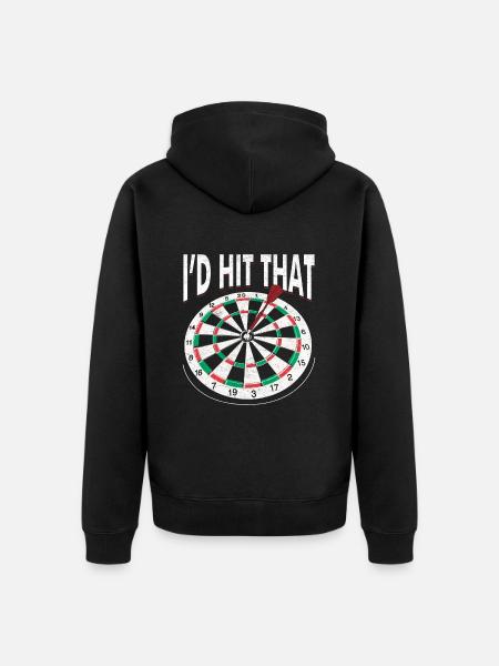 Darter Spruch - Veste à capuche bio Premium Unisexe - noir