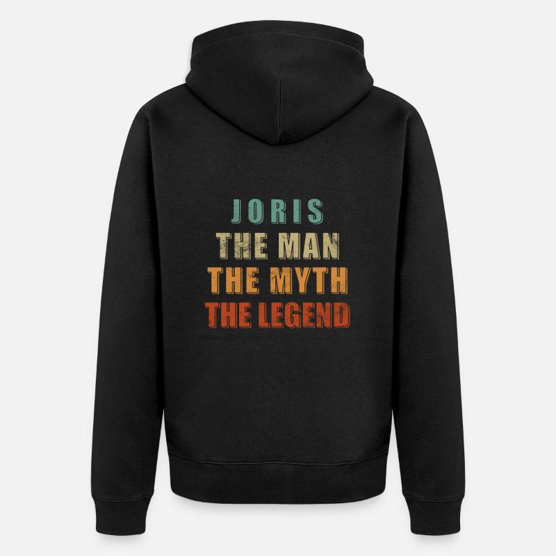 Joris comme prénom - Veste à capuche bio Premium Unisexe - noir