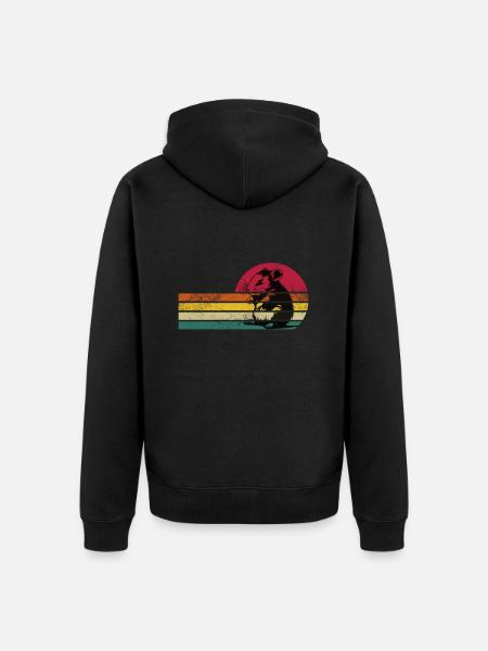 Conception de hamster - Veste à capuche bio Premium Unisexe - noir