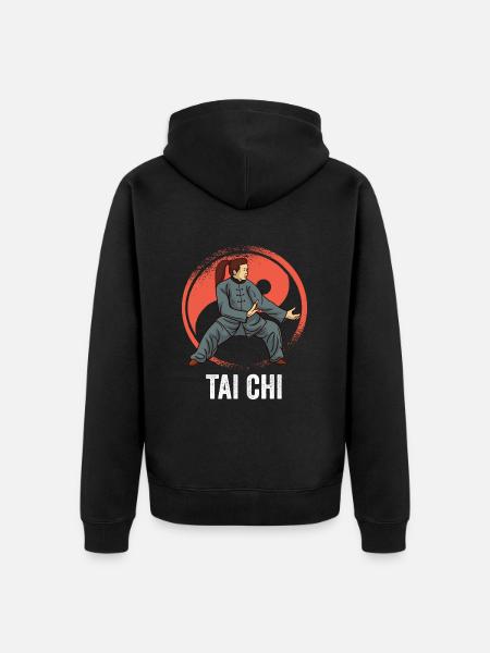 Tai chi - Veste à capuche bio Premium Unisexe - noir