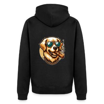 Golden Retriever Cadeau Golden Retriever - Veste à capuche bio Premium Unisexe - noir - Dos - Nico (187cm)