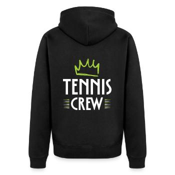 Équipe de tennis - Veste à capuche bio Premium Unisexe - noir - Dos - Nico (187cm)