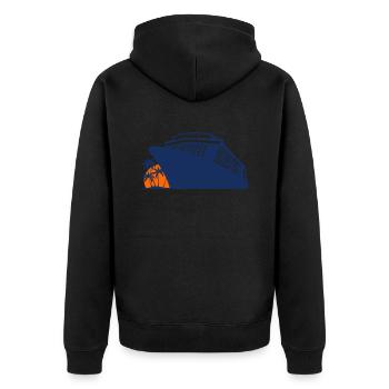 Cruise, Cruise Ship, Cruise - Unisex Premium Organic Zip Hoodie - black - Back - Nico (187cm)