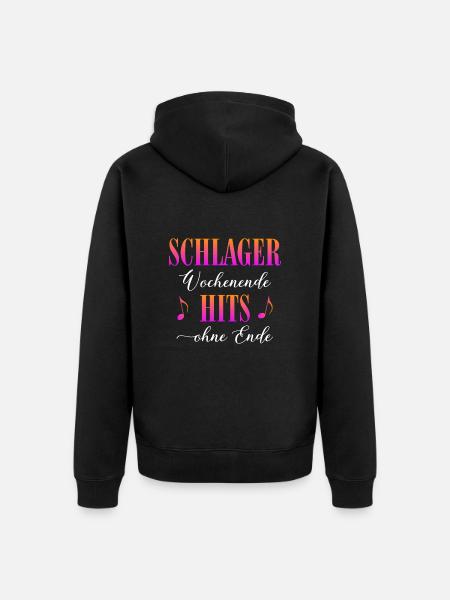 Schlager Weekend - Unisex Premium Organic Zip Hoodie - black
