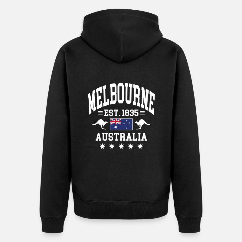 Melbourne - Veste à capuche bio Premium Unisexe - noir