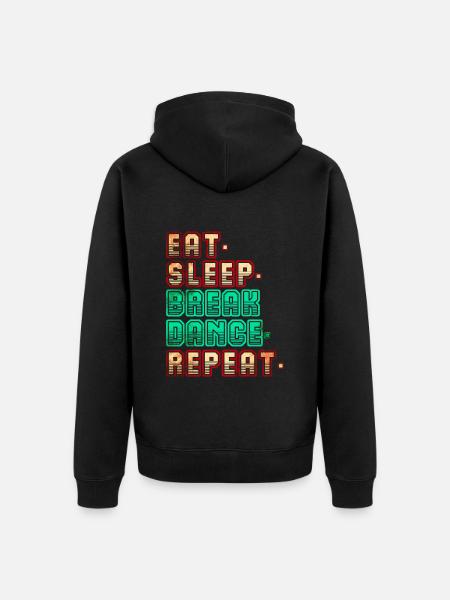 Hip Hop Music - Unisex Premium Organic Zip Hoodie - black