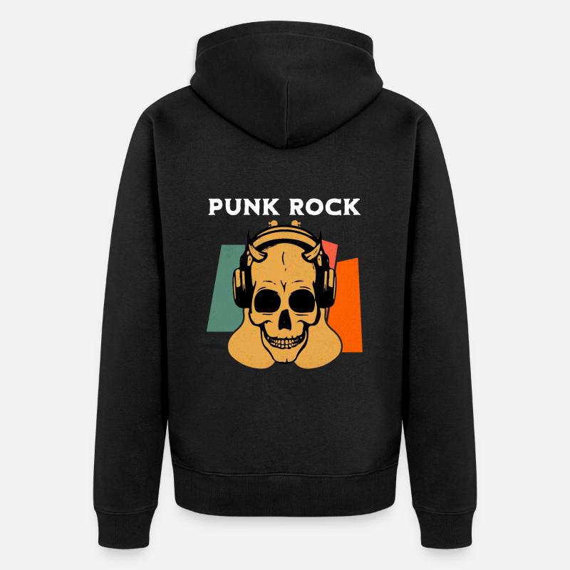 Punk Rock Punks Punk - Veste à capuche bio Premium Unisexe - noir