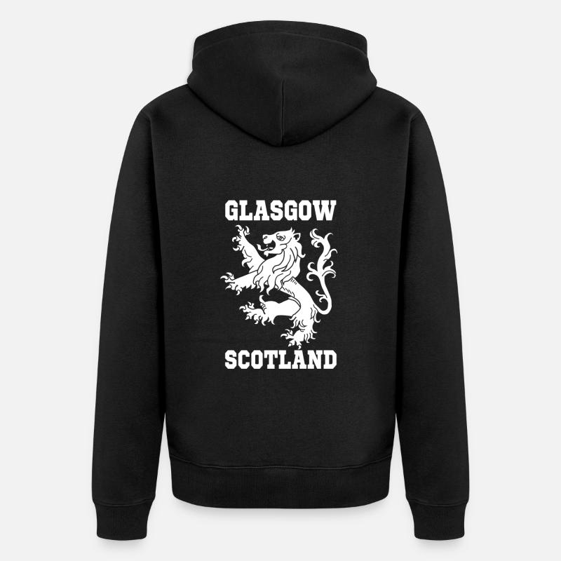 Glasgow Écosse - Veste à capuche bio Premium Unisexe - noir