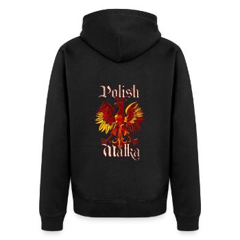 Pologne Mère Ponisch - Veste à capuche bio Premium Unisexe - noir - Dos - Nico (187cm)