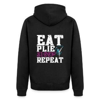 Ballet Dancer Ballet Dancing - Unisex Premium Organic Zip Hoodie - black - Back - Nico (187cm)