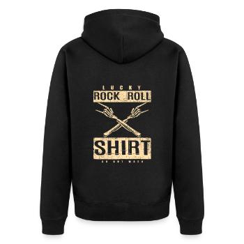 Musique rock and roll - Veste à capuche bio Premium Unisexe - noir - Dos - Nico (187cm)