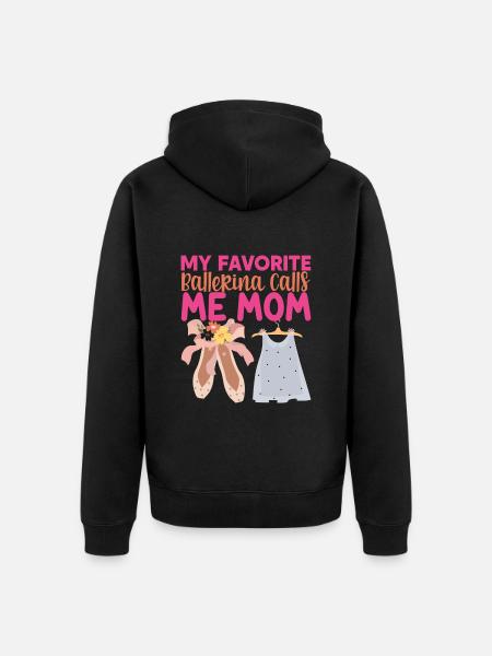 Ballet Dancer Ballerina Ballet - Unisex Premium Organic Zip Hoodie - black
