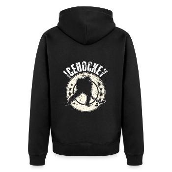 Eishockey Hockey sur glace - Veste à capuche bio Premium Unisexe - noir - Dos - Nico (187cm)