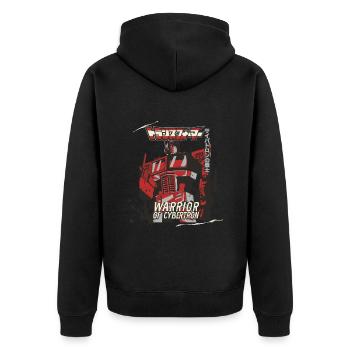 Transformers Optimus Prime Cybertron Warrior - Unisex Premium Organic Zip Hoodie - black - Back - Nico (187cm)