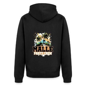 Vacances de Malle Party Crew - Veste à capuche bio Premium Unisexe - noir - Dos - Nico (187cm)