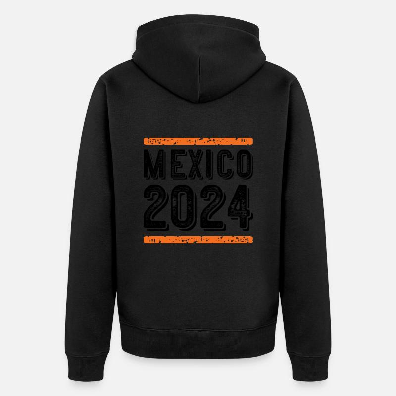 Mexique Millésime 2024 - Veste à capuche bio Premium Unisexe - noir