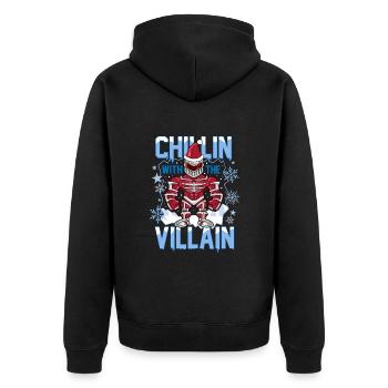 Power Rangers Ugly Christmas Chillin Villain - Veste à capuche bio Premium Unisexe - noir - Dos - Nico (187cm)