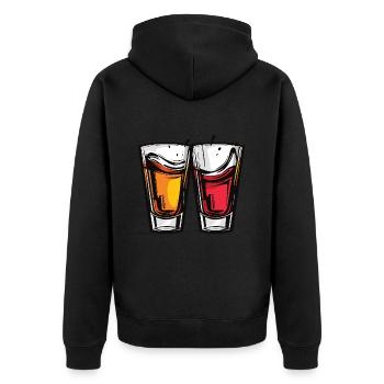 Tequila Glass Cheers Party - Veste à capuche bio Premium Unisexe - noir - Dos - Nico (187cm)