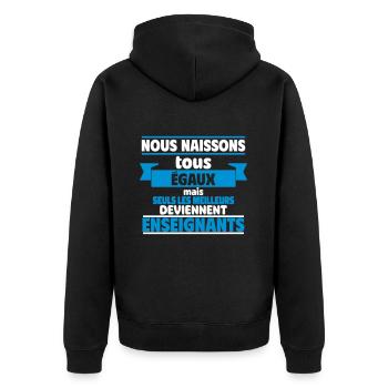 Les meilleurs enseignants - Veste à capuche bio Premium Unisexe - noir - Dos - Nico (187cm)