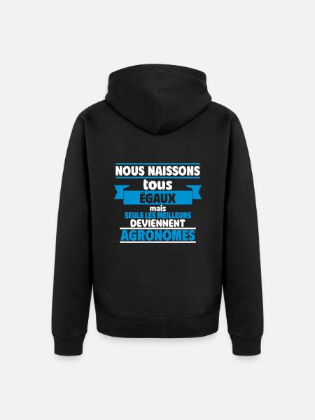 Les meilleurs agronomes - Veste à capuche bio Premium Unisexe - noir