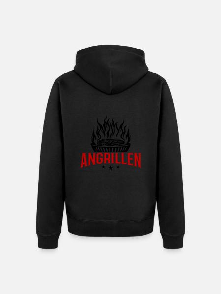 Barbecue Grill Grill - Unisex Premium Organic Zip Hoodie - black