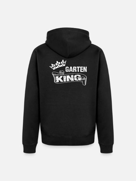 Garten - Unisex Premium Bio Zip Hoodie - Schwarz