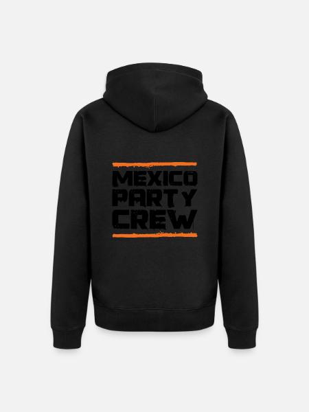 Mexico Party Crew - Unisex Premium Organic Zip Hoodie - black