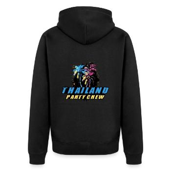 Thaïlande Party Crew Vacances Dire - Veste à capuche bio Premium Unisexe - noir - Dos - Nico (187cm)