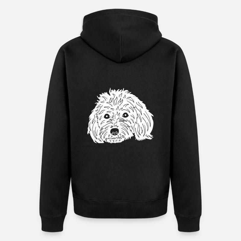 Malteser - Unisex Premium Bio Zip Hoodie - Schwarz