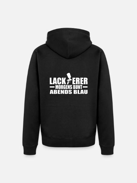 Lackierer - Unisex Premium Bio Zip Hoodie - Schwarz