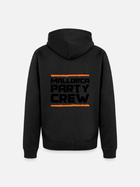 Mallorca Party Crew - Unisex Premium Organic Zip Hoodie - black