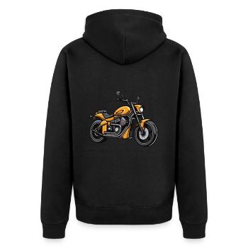 Motard Motard - Veste à capuche bio Premium Unisexe - noir - Dos - Nico (187cm)