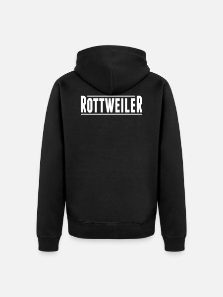 Rottweiler - Unisex Premium Bio Zip Hoodie - Schwarz