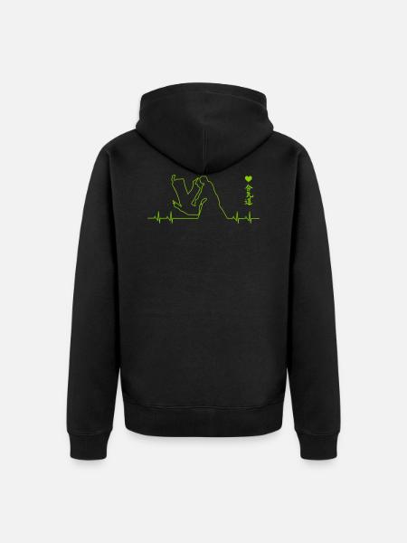 aikido - Unisex Premium Organic Zip Hoodie - black