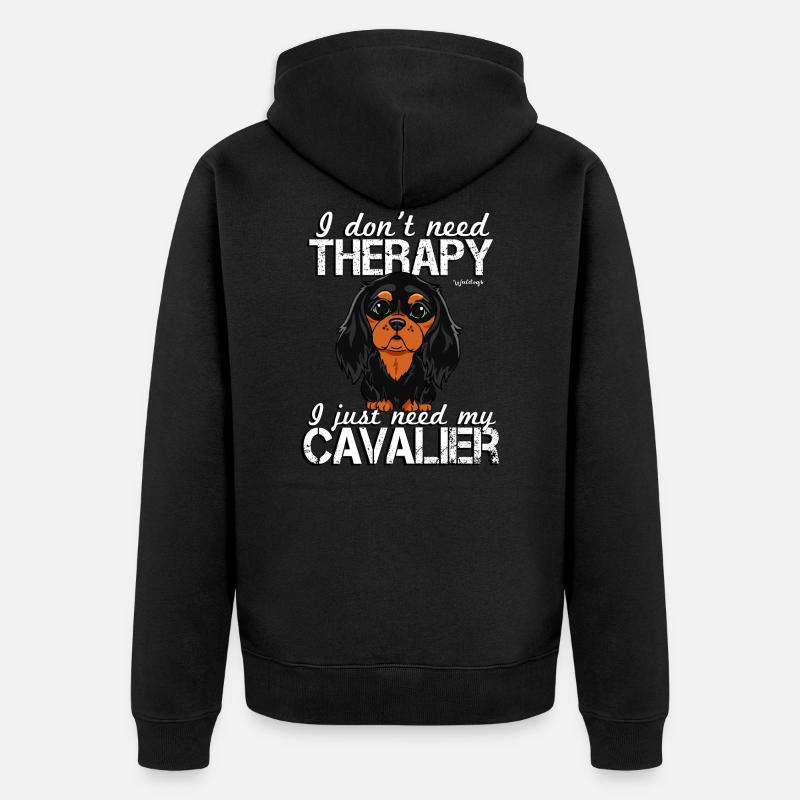 Thérapie Cavalier 2 - Veste à capuche bio Premium Unisexe - noir
