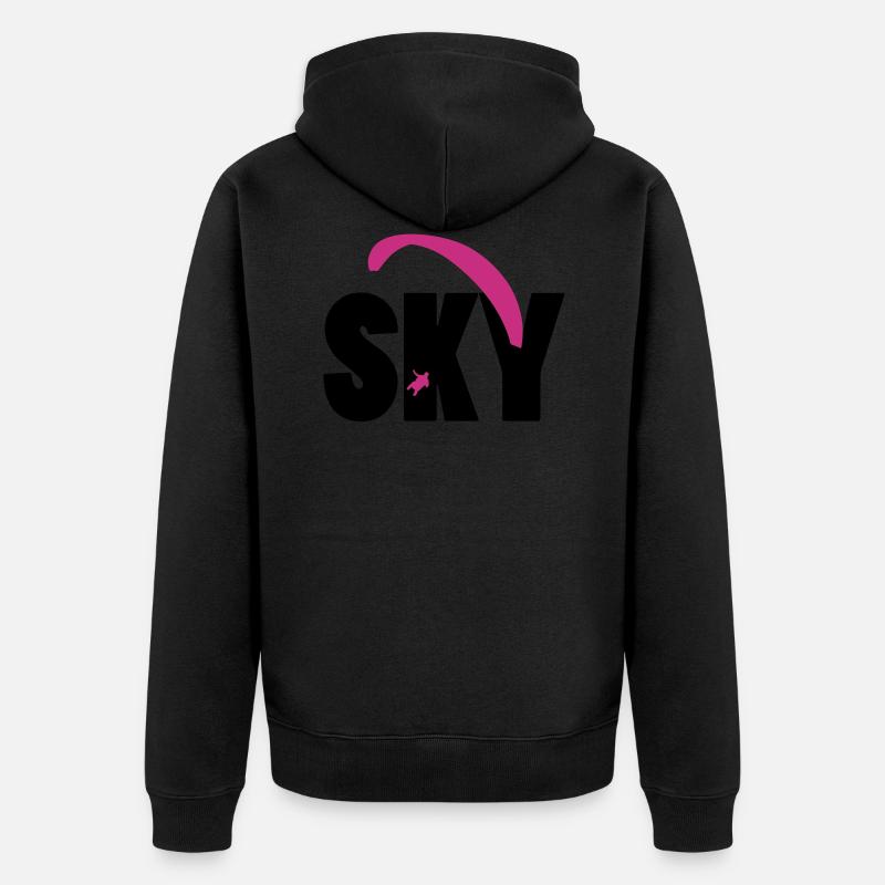 nuage - Veste à capuche bio Premium Unisexe - noir