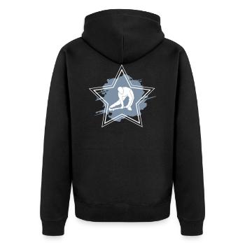 Hockey Star - Veste à capuche bio Premium Unisexe - noir - Dos - Nico (187cm)