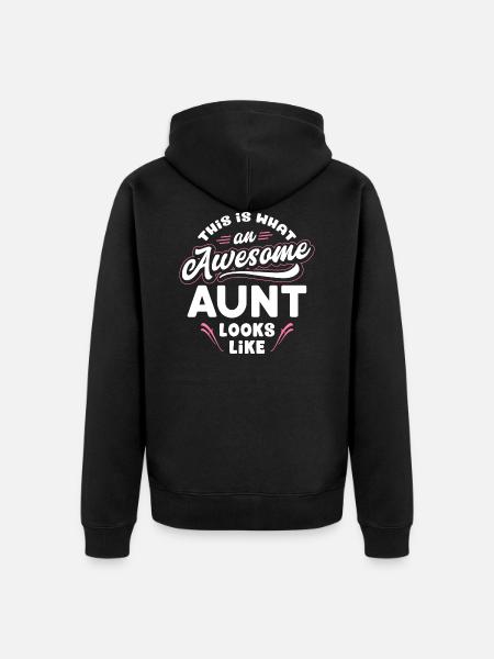 Esto es lo que parece una tía increíble: tía - Ekologisk premiumluvjack unisex - svart