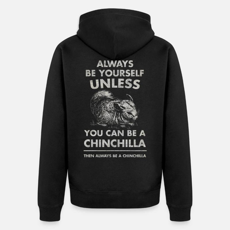 chinchilla - Veste à capuche bio Premium Unisexe - noir
