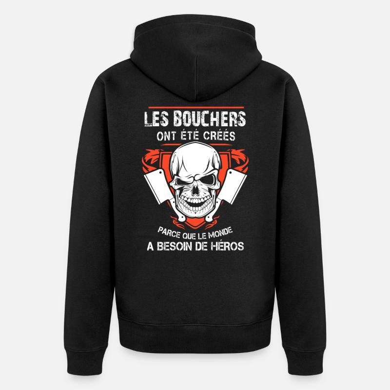 Tee Shirt Bouchers - Veste à capuche bio Premium Unisexe - noir