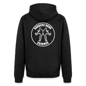 Gabbers voor Gabbers hardstyle noyau dur - Veste à capuche bio Premium Unisexe - noir - Dos - Nico (187cm)